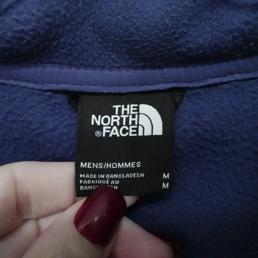 The North Face Jacket Mens Medium‎ Blue Black Glacier Heavyweight 1/2 Zip Fleece